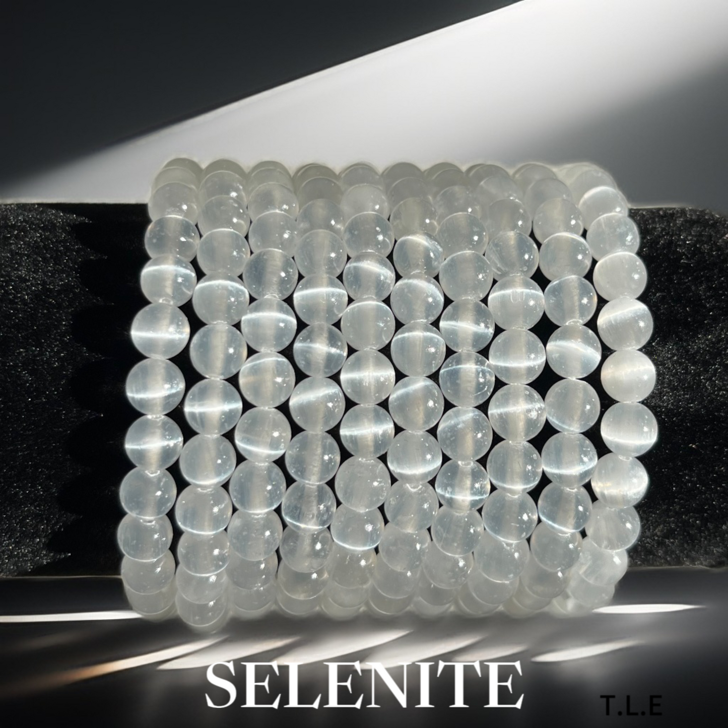 Selenite 6mm Authentic Crystal Bracelet